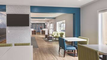 Free daily self-service breakfast