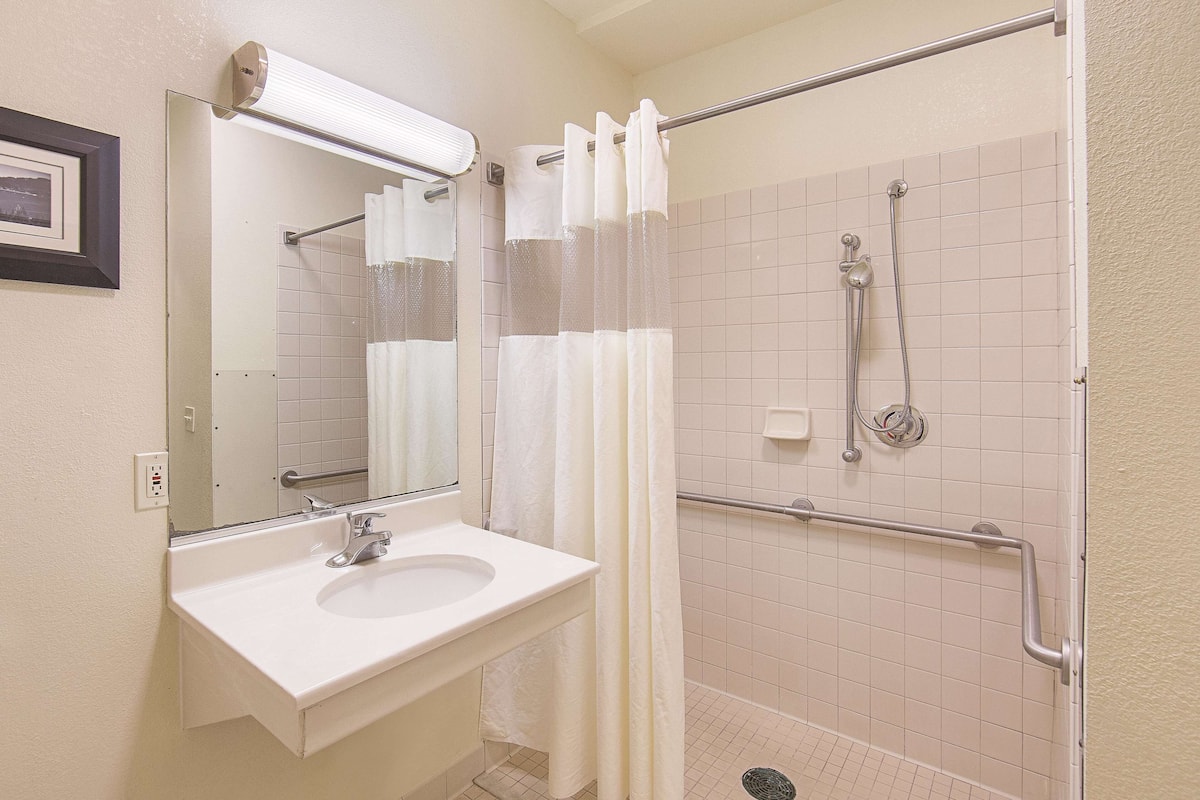 room, 2 queen beds (mobility accessible, no pets) | premium bedding, desk, iron/ironing board, free cots/infant beds