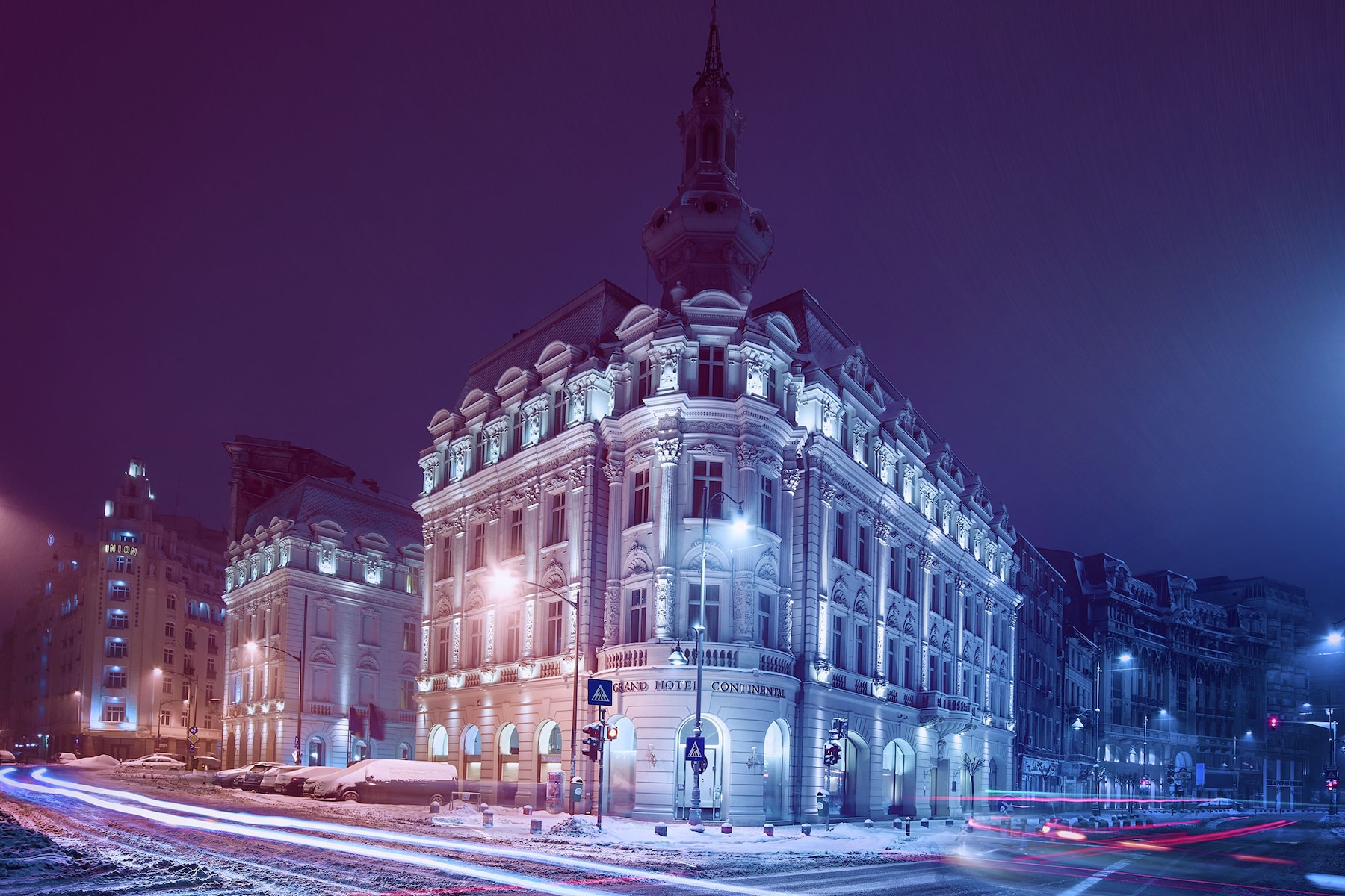 Fassade der Unterkunft – Abend/Nacht