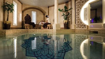 Turkish bath, body treatments, hydrotherapy, aromatherapy