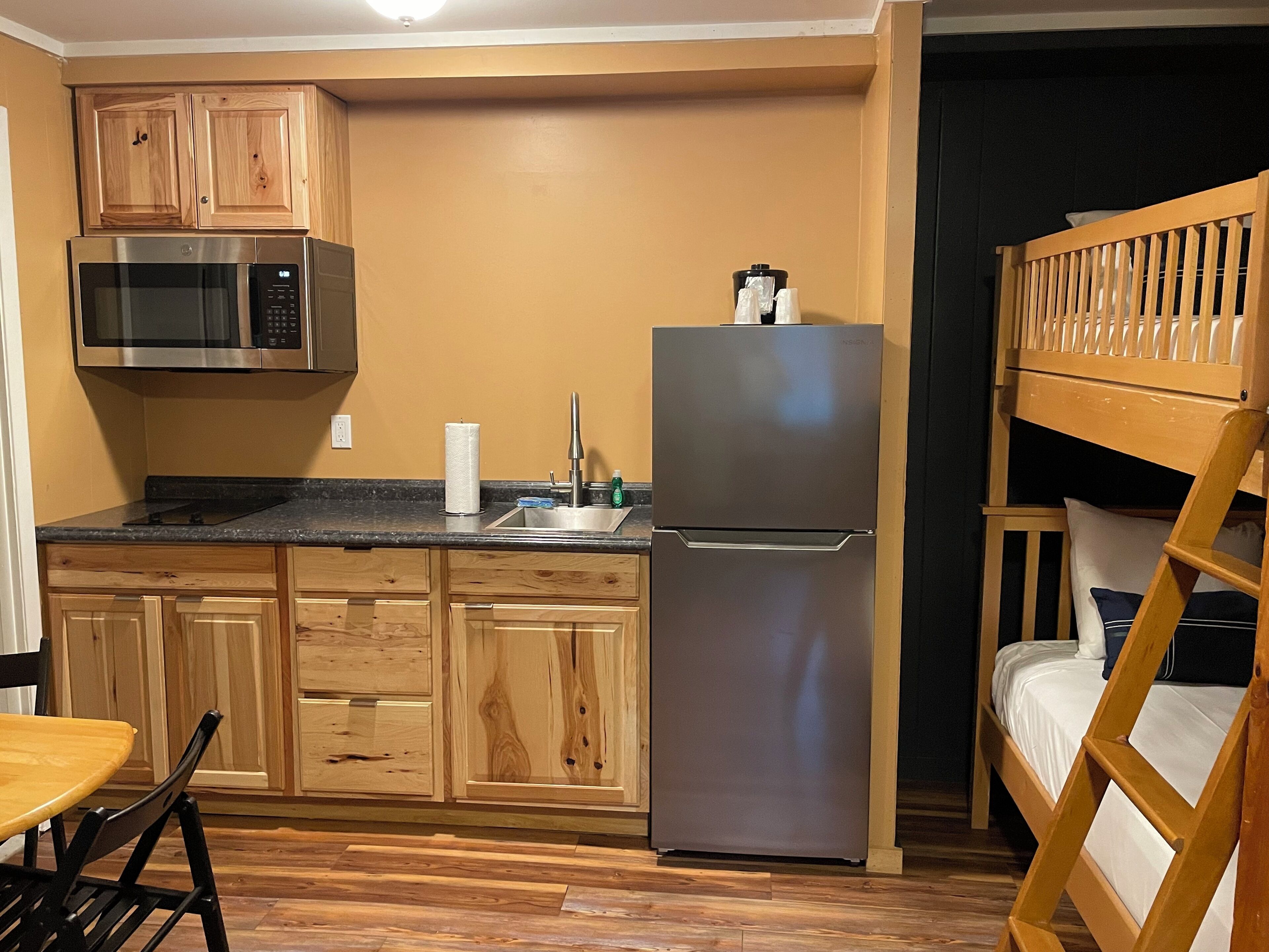 1 bedroom efficiency suite | private kitchen | fridge, microwave