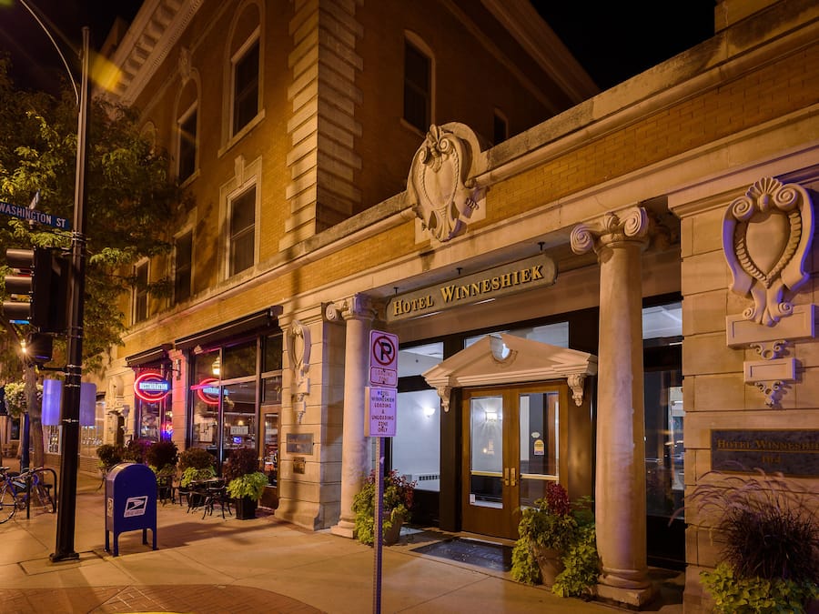 Front of property - evening/night