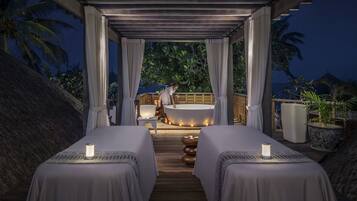 Couples treatment rooms, body treatments, Swedish massages