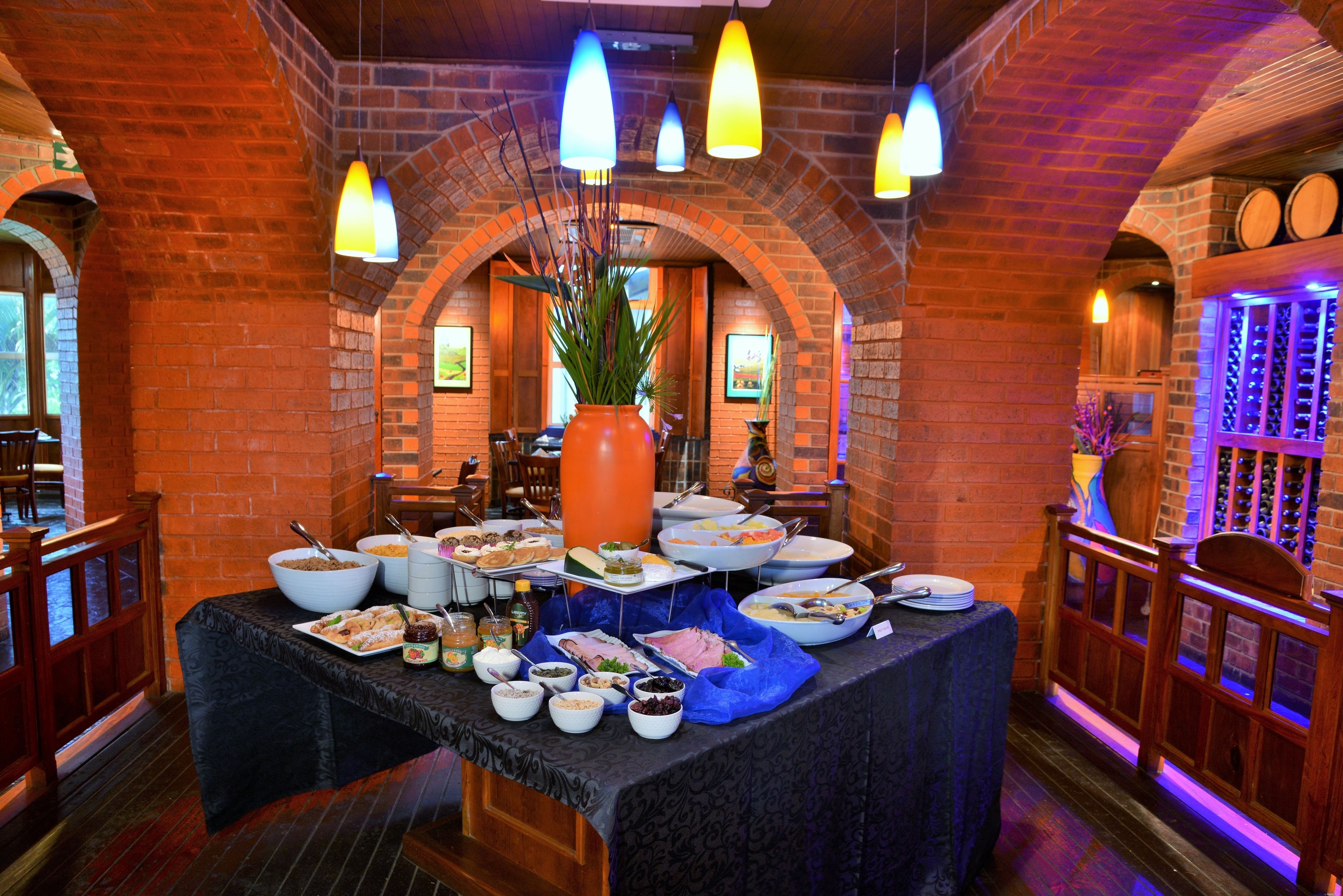 daily buffet breakfast (zar 198 per person)