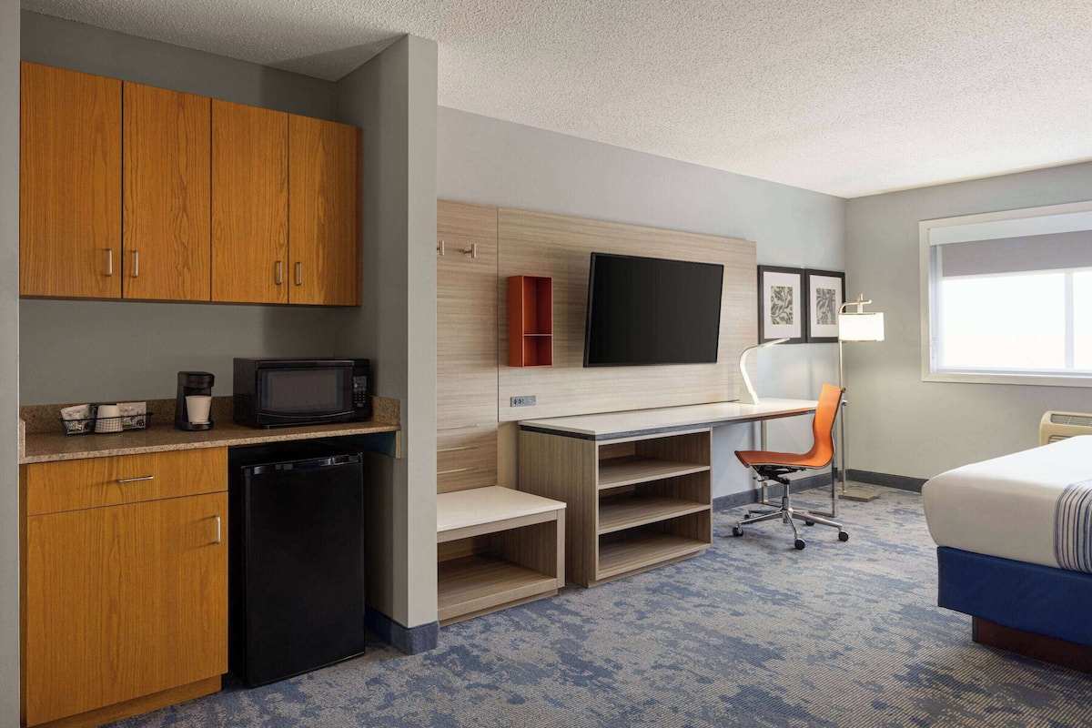 Studio Suite, 1 King Bed, Non Smoking | Desk, laptop workspace, iron/ironing board, rollaway beds