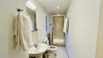 Secador de pelo, toallas