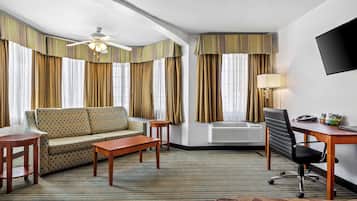 Deluxe Room, 1 King Bed with Sofa bed, Non Smoking, Refrigerator & Microwave (with Sofabed) | Desk, iron/ironing board, cribs/infant beds, WiFi