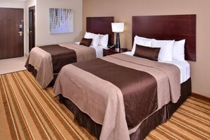 Queen Room with Two Queen Beds - Non-Smoking | Blackout drapes, iron/ironing board, Internet, bed sheets