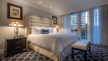 Plaza Luxury Suite King | 1 bedroom, premium bedding, pillowtop beds, in-room safe