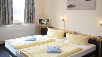 In-room safe, desk, iron/ironing board, cots/infant beds