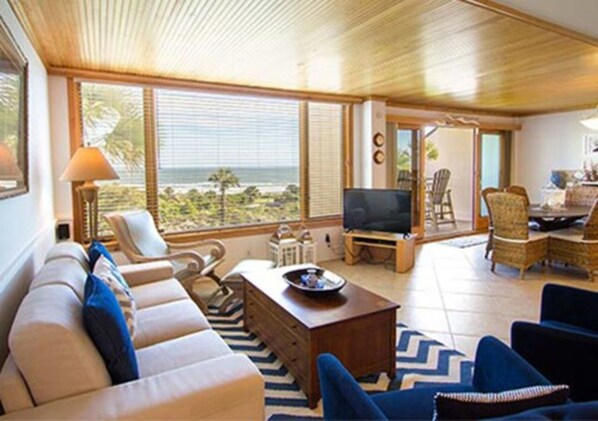 Villa, 2 Bedrooms, Ocean View | Living room - The Villas of Amelia Island (Fernandina Beach)