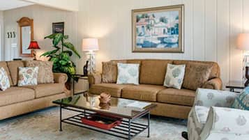 Villa, 3 Bedrooms (Nature View) | Living room | Flat-screen TV