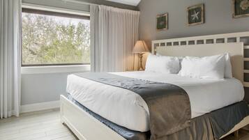 Villa, 2 Bedrooms, Ocean View | Premium bedding, in-room safe, desk, iron/ironing board