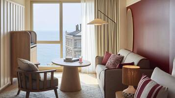 Junior Suite, 1 Double Bed with Sofa bed, Ocean View | Premium bedding, down comforters, minibar, in-room safe