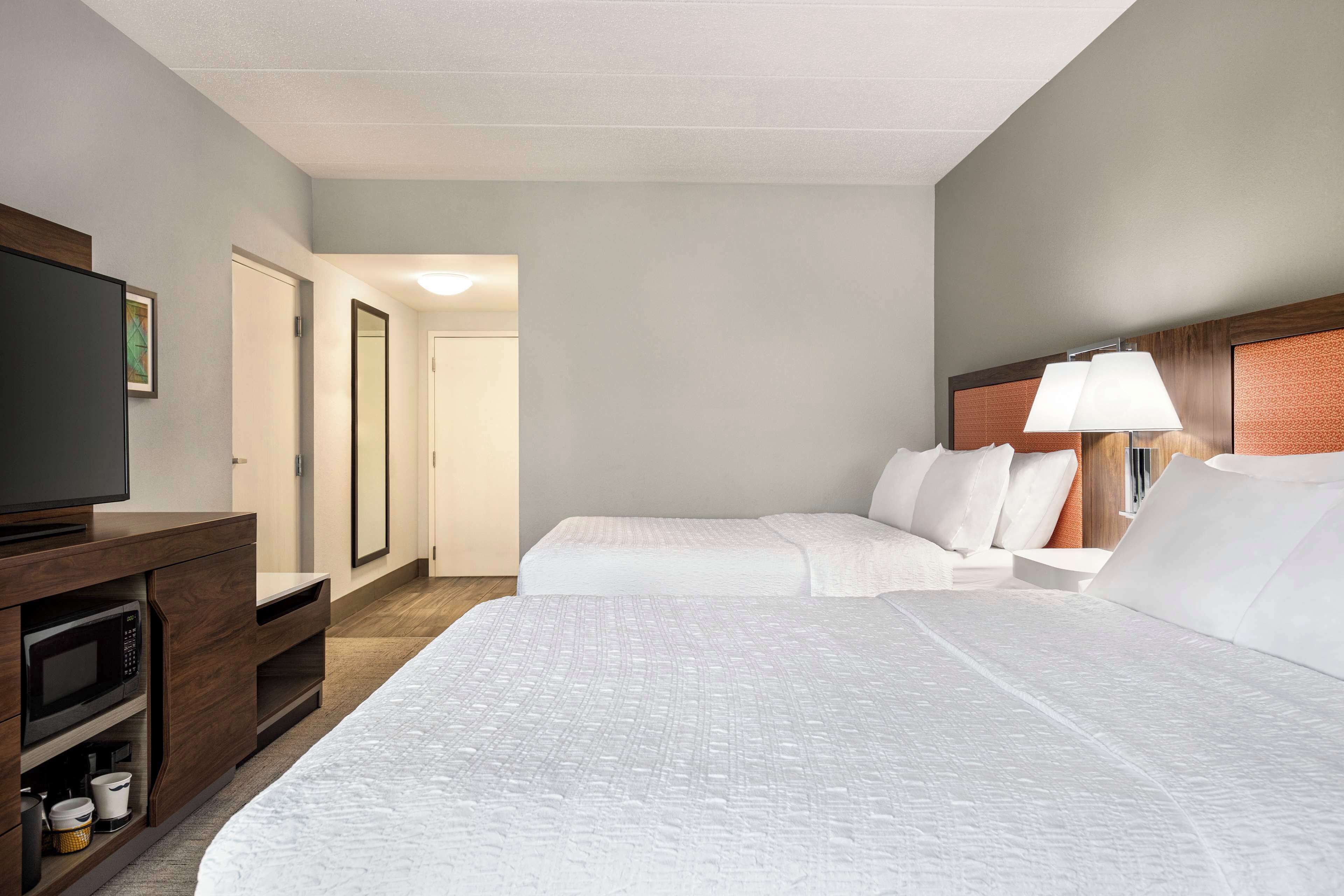 room, 2 queen beds, non smoking | premium bedding, in-room safe, desk, blackout curtains