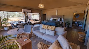 Glamping Tent - Families | Area soggiorno | TV