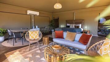 Glamping Tent - Couple | Living area | TV