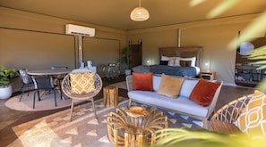 Glamping Tent - Couple | Living area | TV