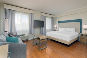 Suite, 1 Queen Bed, Non Smoking | In-room safe, desk, laptop workspace, blackout drapes