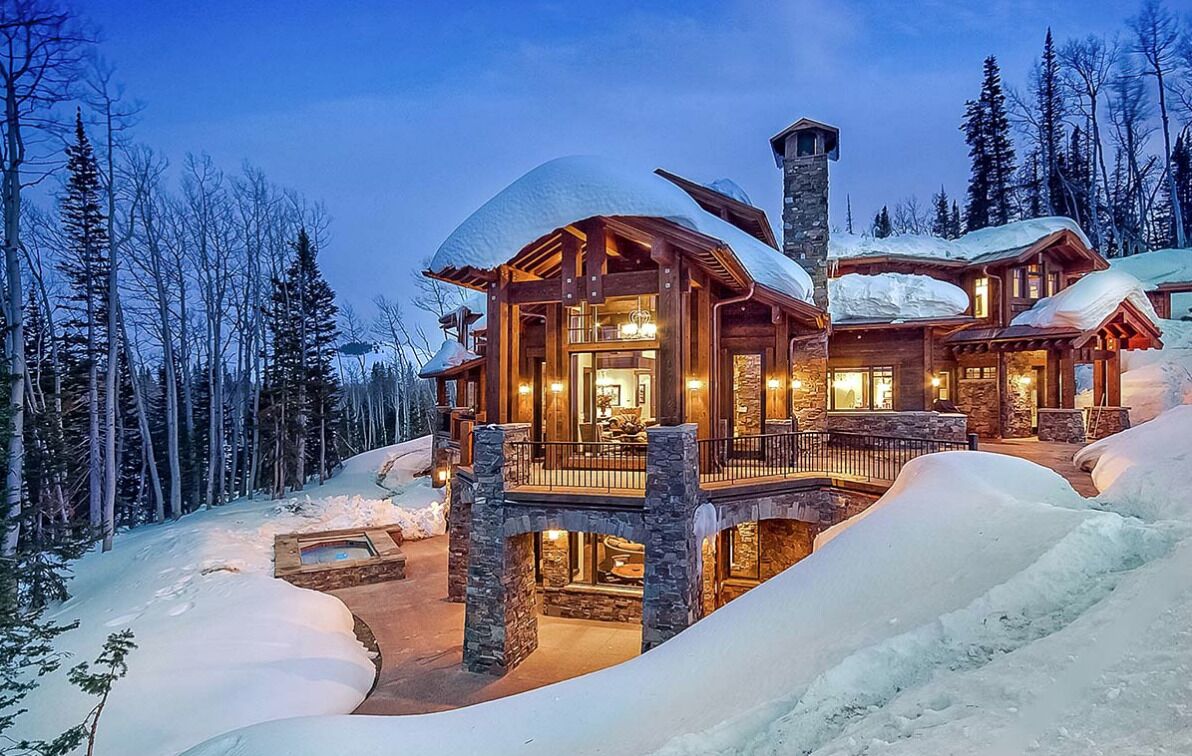 Outdoor pool, a waterfall pool