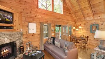 Condo, 1 Bedroom Manoirs 110-5 | Living area | Foosball, table tennis, books, music library