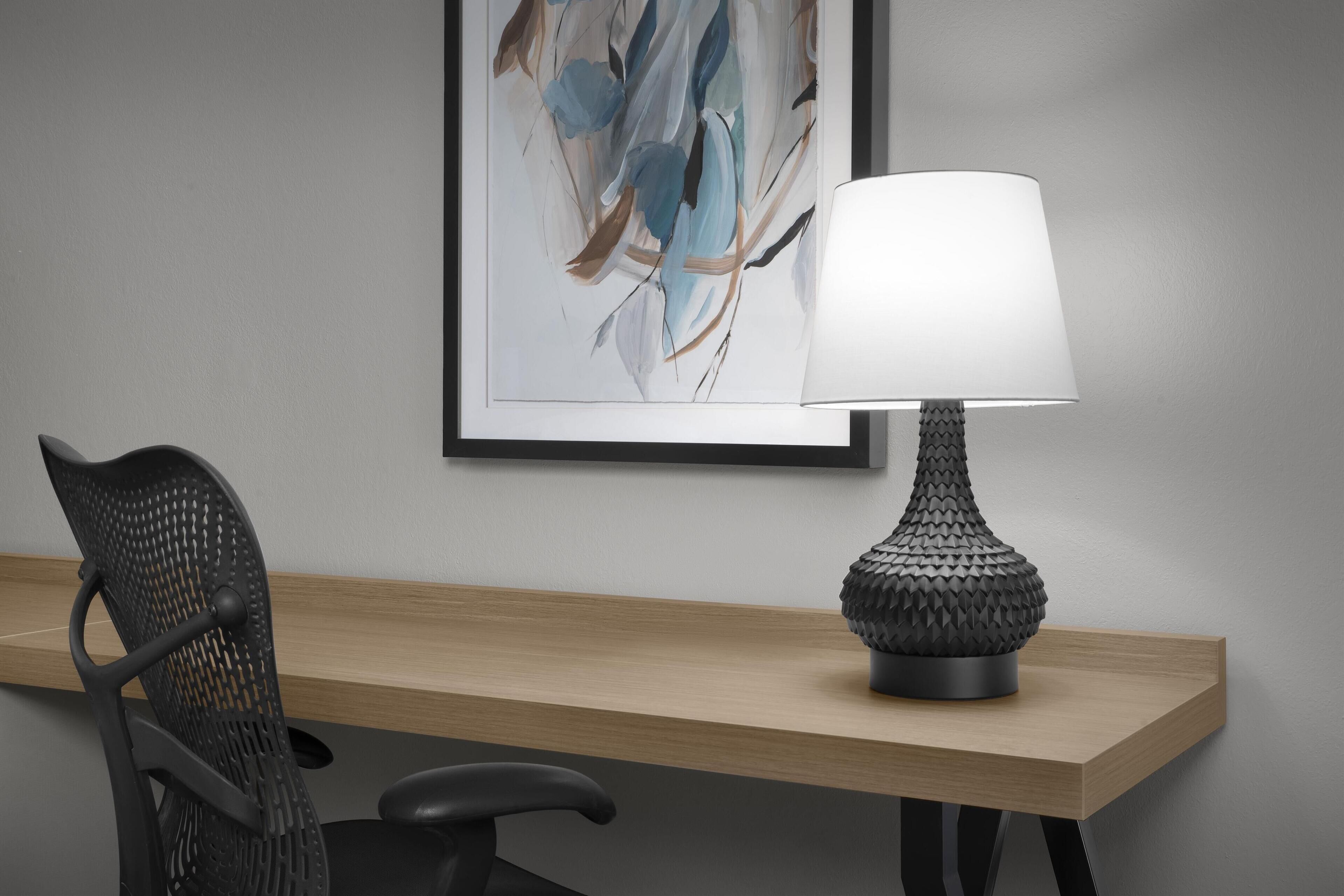 1 bedroom, desk, blackout curtains, iron/ironing board