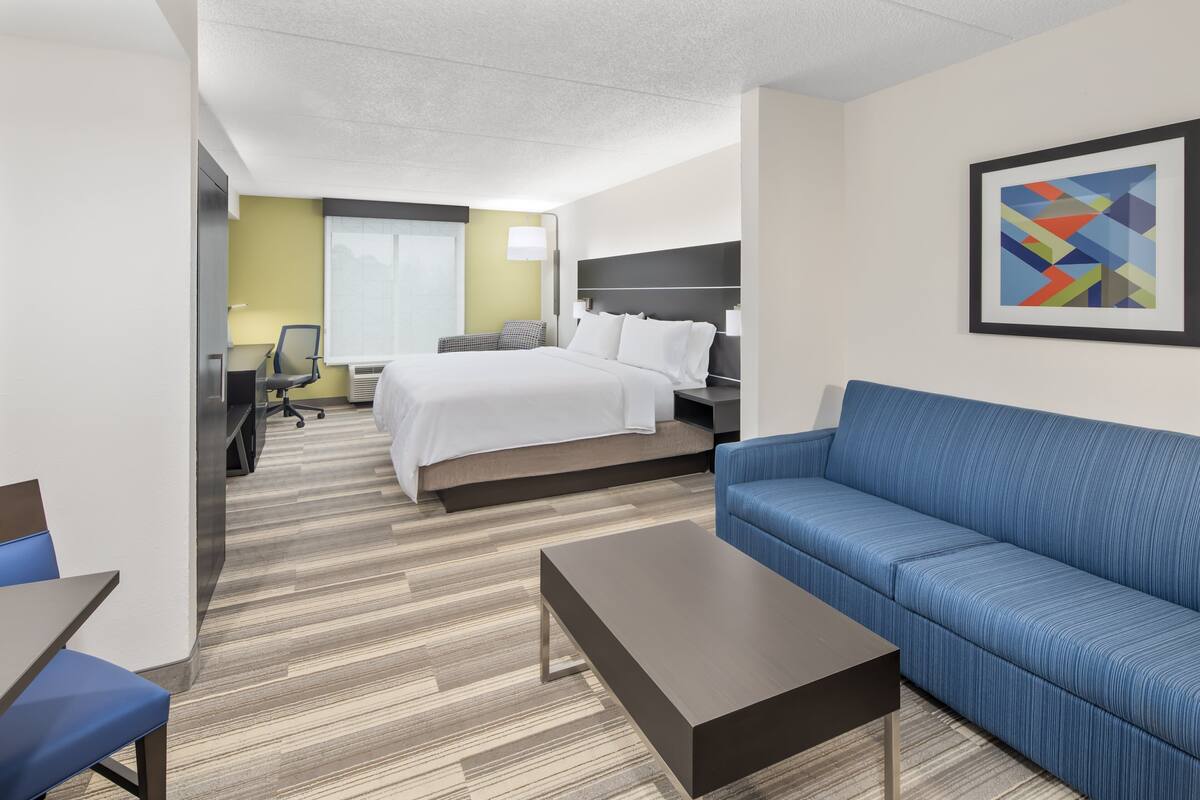 suite, 1 king bed | in-room safe, desk, iron/ironing board, free cots/infant beds