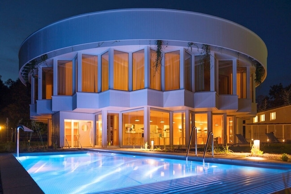 Indoor pool, 3 outdoor pools, open 9:00 AM to 8:00 PM, pool umbrellas