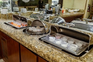 Free daily buffet breakfast