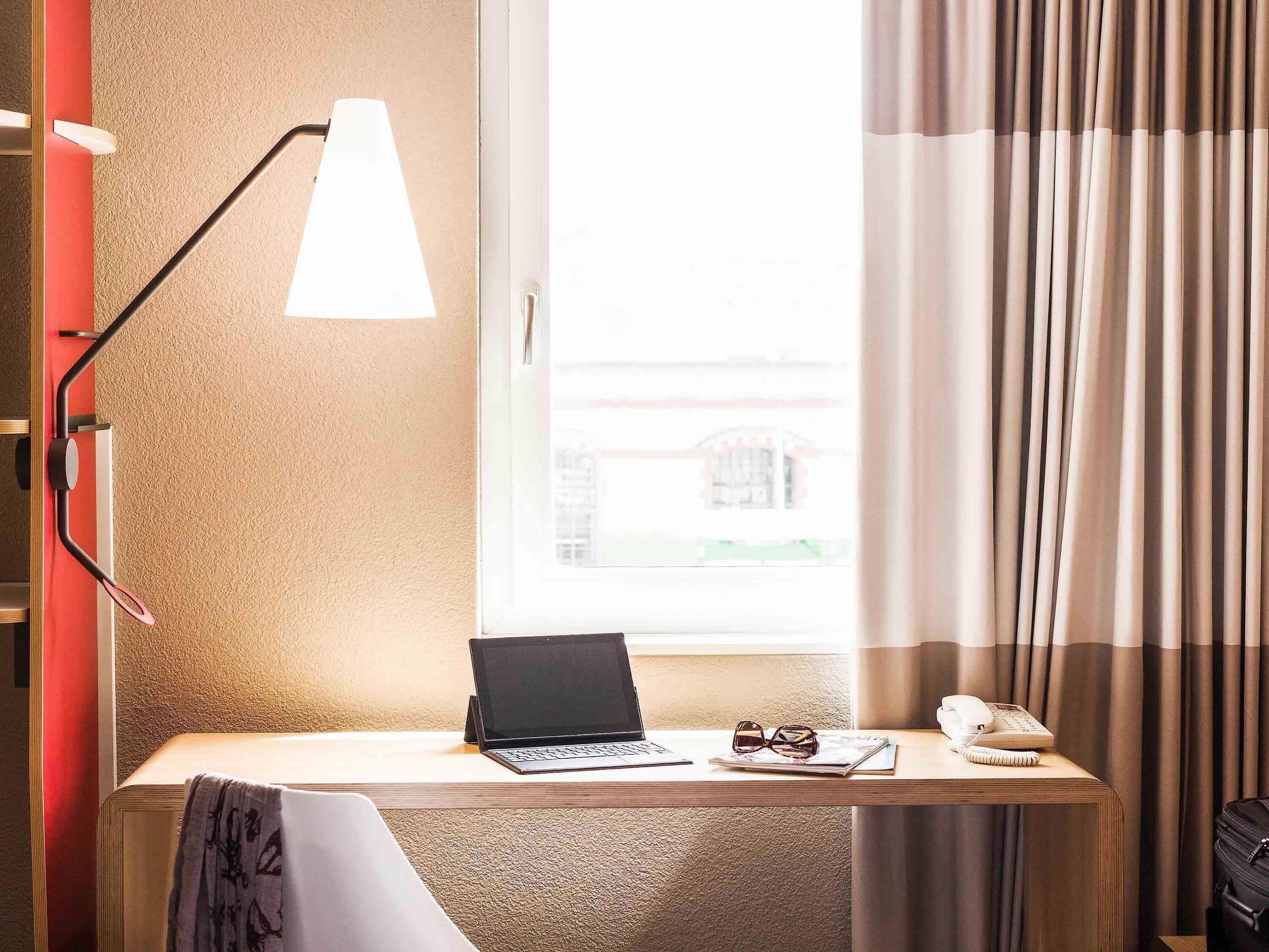 twin room, 2 single beds (sweetroom by ibis) | in-room safe, desk, soundproofing, iron/ironing board