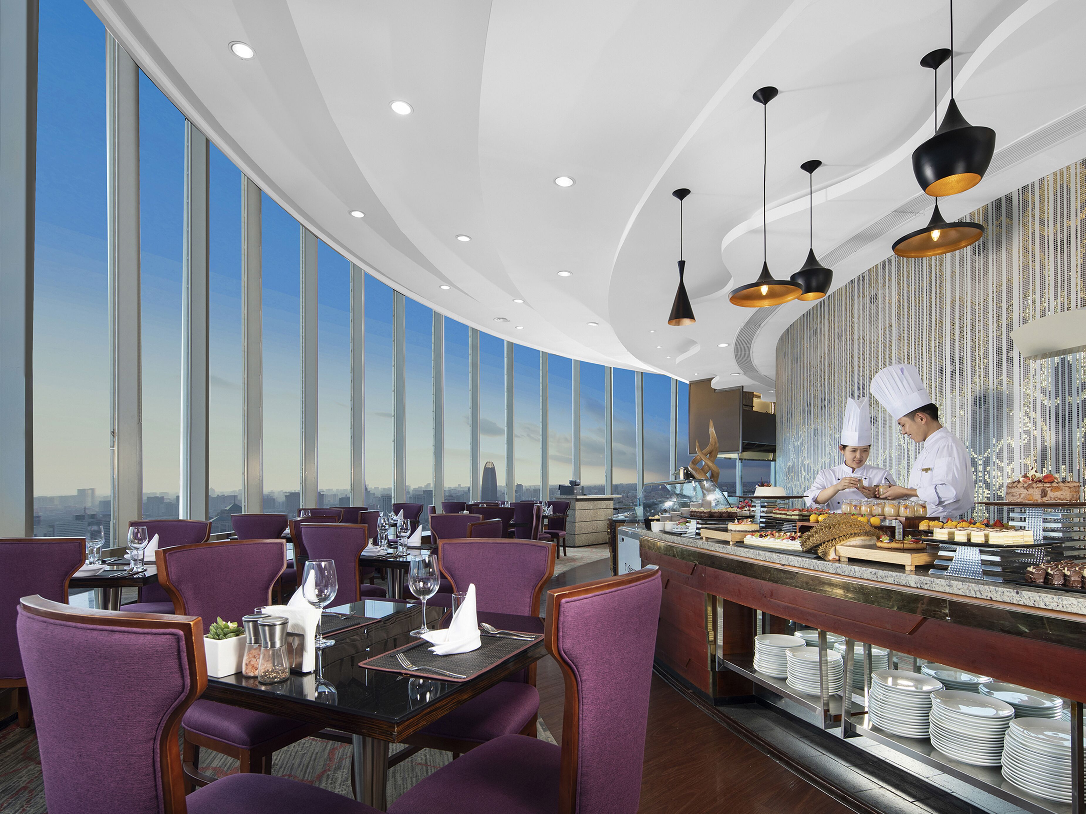 3 restaurants, breakfast, lunch, dinner served; international cuisine