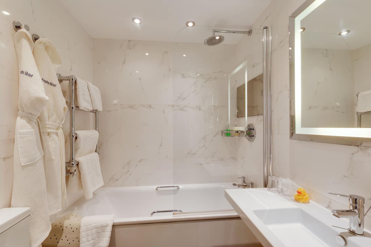 double room | bathroom | free toiletries, hair dryer, bathrobes