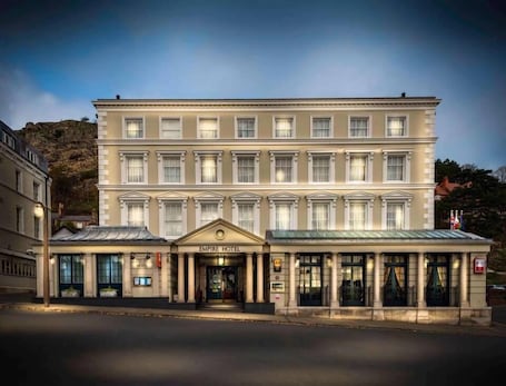 Front of property – evening/night. The Empire Hotel & Spa