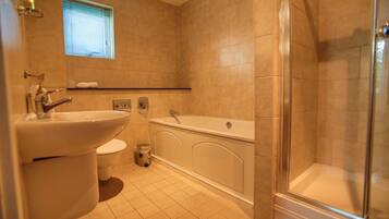 Free toiletries, hair dryer, towels