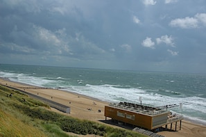 On the beach, beach bar