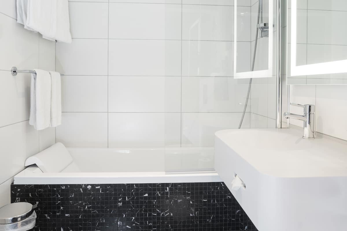 business room, non smoking | bathroom | shower, free toiletries, hair dryer, towels