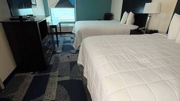 In-room safe, desk, laptop workspace, iron/ironing board