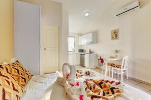 Studio, 1 grand lit | Vue de la chambre
