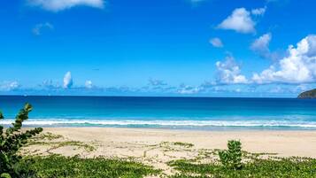 Ubicación a pie de playa, arena blanca, tumbonas y toallas de playa