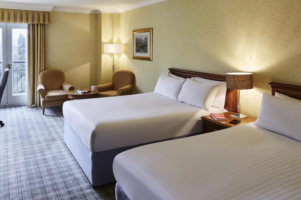 Family Room, 2 Double Beds (Superior) | Premium bedding, in-room safe, desk, laptop workspace