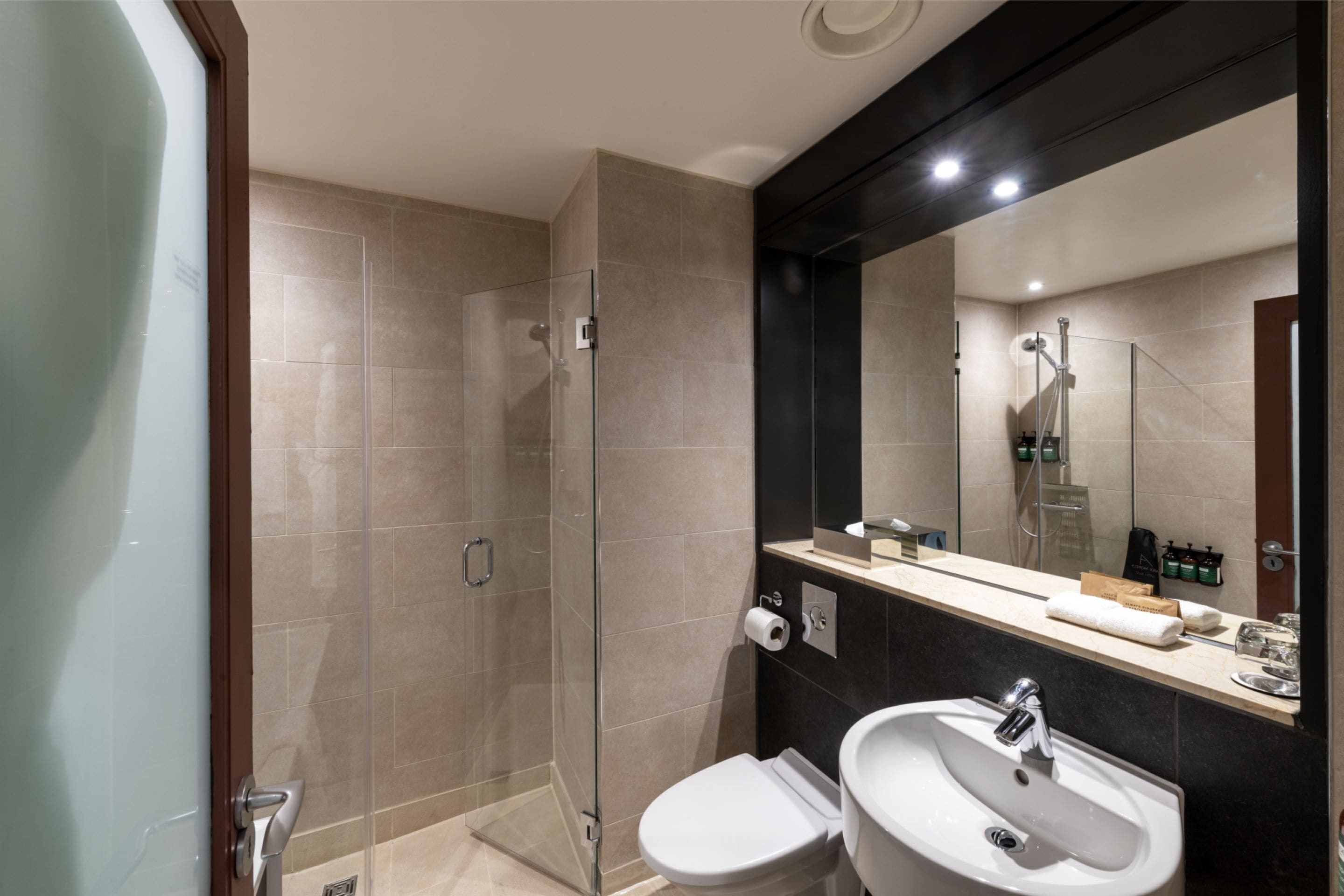 city plus double room | bathroom | designer toiletries, hair dryer, towels