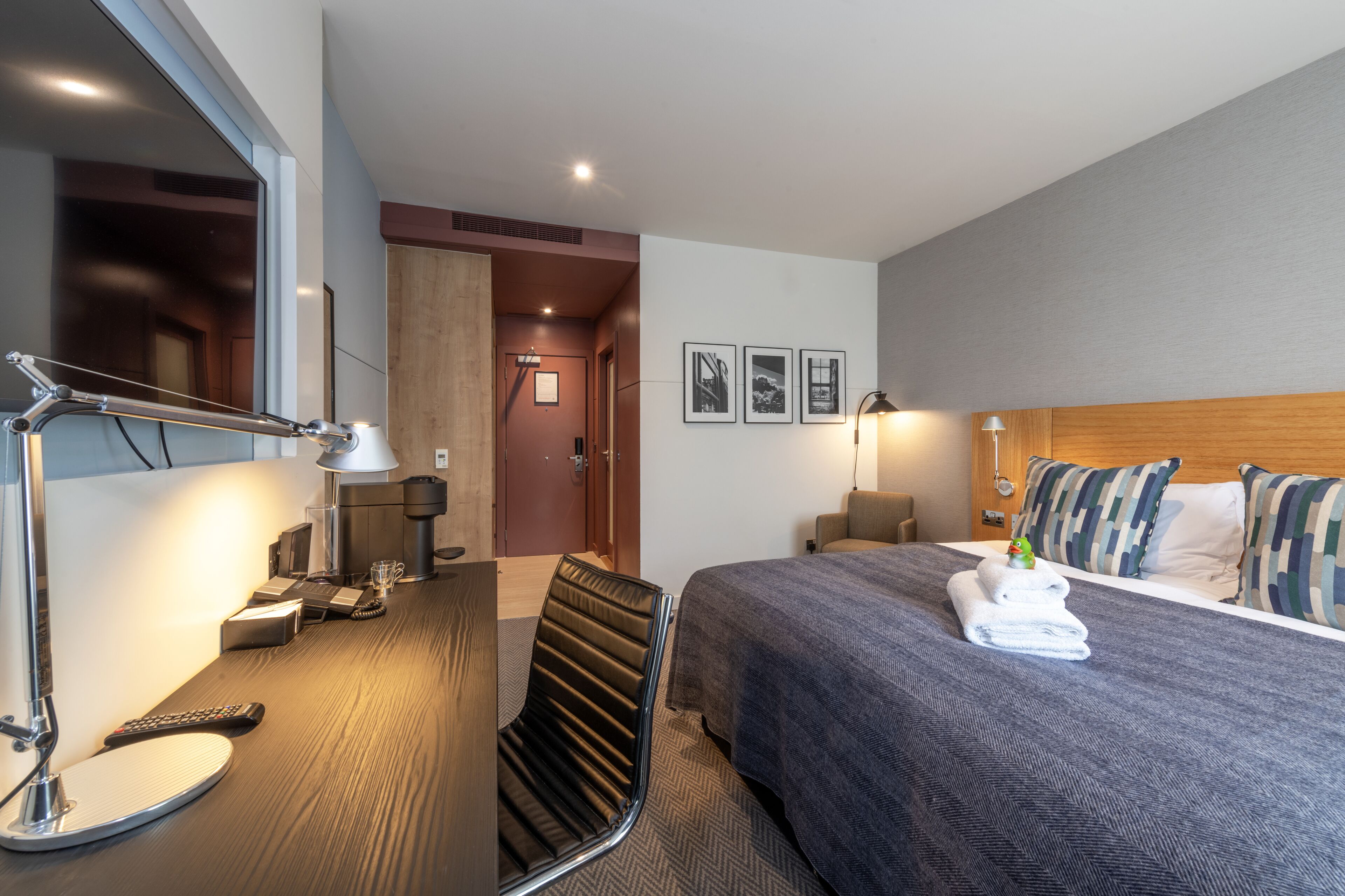 castle view double room | hypo-allergenic bedding, in-room safe, desk, blackout curtains