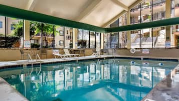 Indoor pool, seasonal outdoor pool