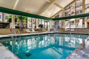 Indoor pool, seasonal outdoor pool