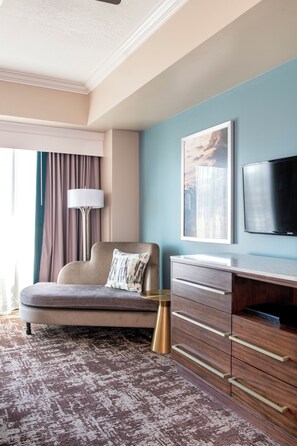 Blackout curtains, iron/ironing board, free WiFi, bed sheets