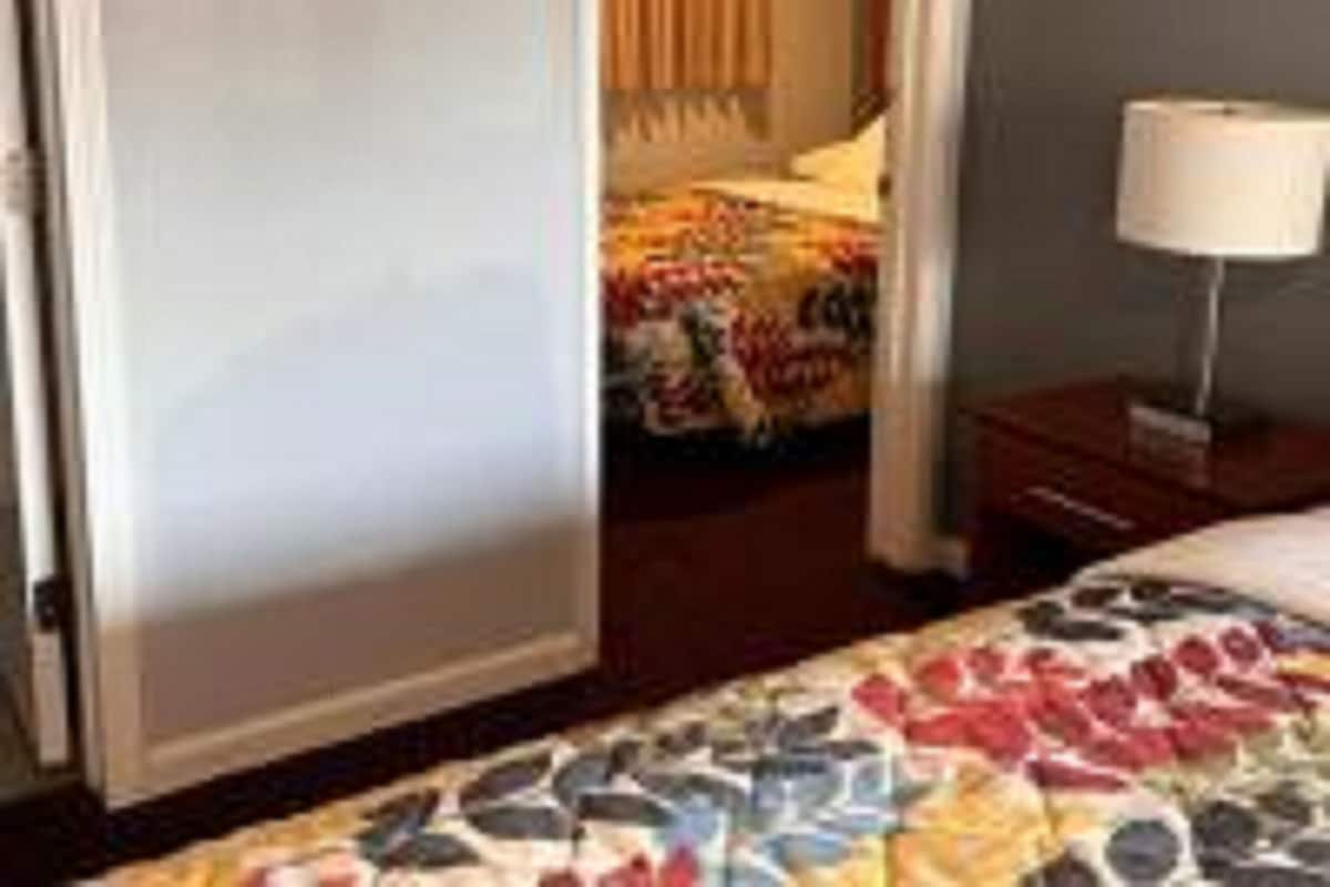 Standard Room with 1 King and 1 Full Bed | Egyptian cotton sheets, premium bedding, desk, iron/ironing board