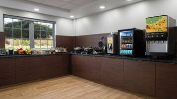 Free daily buffet breakfast