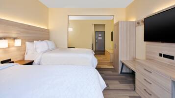 Suíte, 2 camas Queen (Wet Bar) | 1 quarto, roupas de cama de algodão egípcio, roupas de cama premium