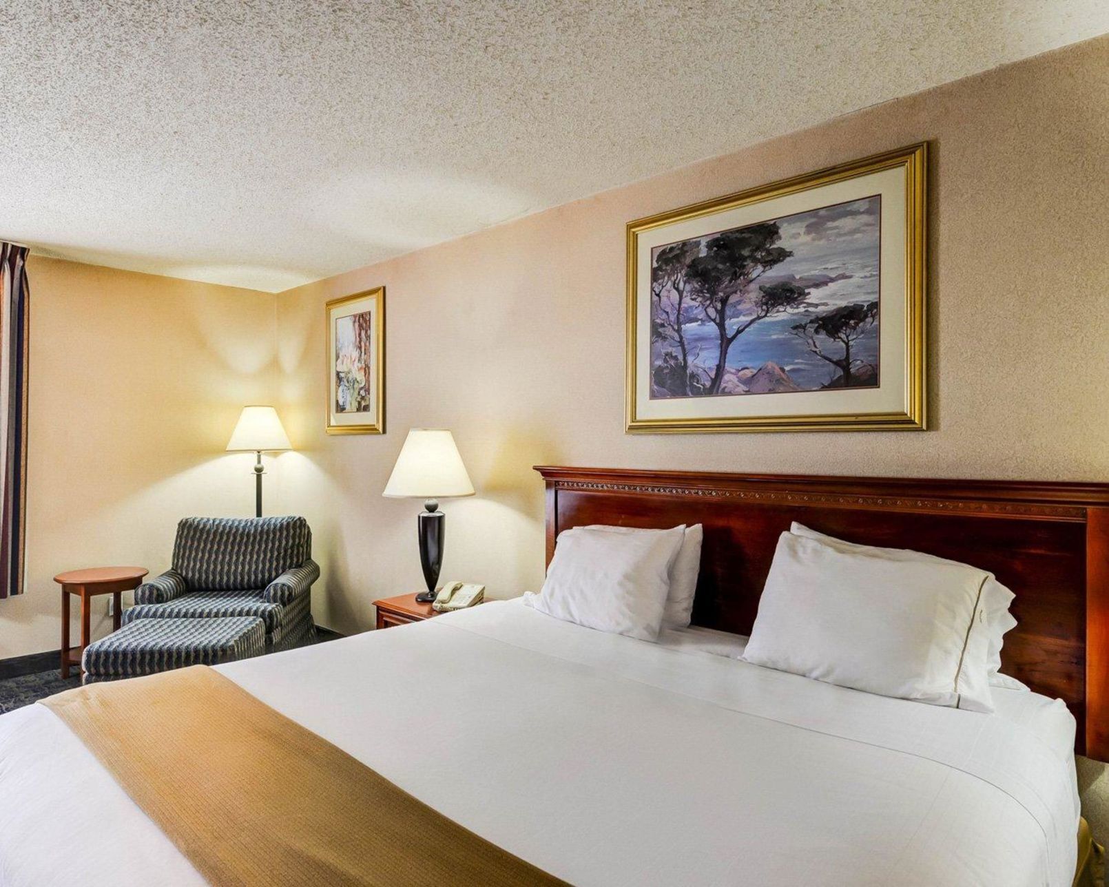 Premium bedding, pillow-top beds, desk, blackout curtains