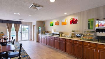 Free buffet breakfast